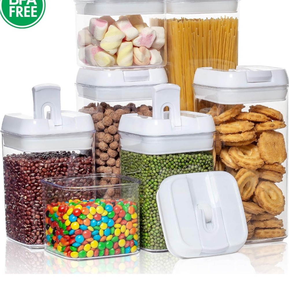 New storage pantry containers.